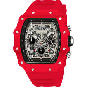 Activa X Invicta Men's Watch w/ Skeleton Dial - 44.3mm, Red (ACW2305-019)